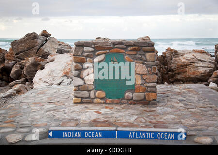 L'Afrique du Sud, shipwreach au cap Agulhas, Parc National d'Agulhas, le point le plus au sud de l'Afrique. Banque D'Images