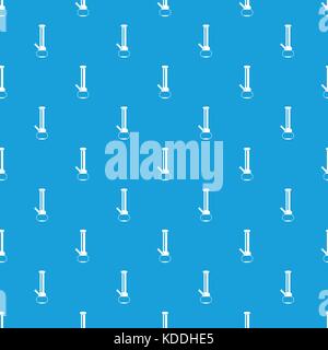 Bong pour fumer de la marijuana bleu transparente motif Illustration de Vecteur
