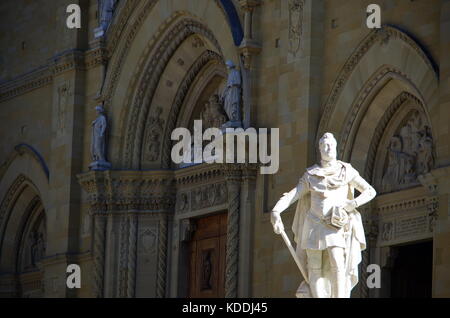 Arezzo, il,07 oct 2017 - - la façade de la cathédrale d'Arezzo est un joyau médiéval Banque D'Images