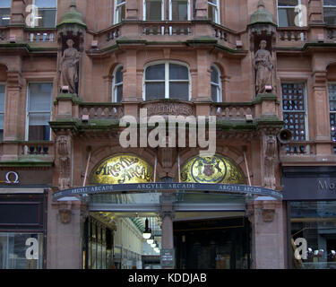 Argyle Argyll arcade Chambers Écosse la plus ancienne première entrée de centre commercial Banque D'Images