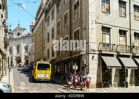 Lisbonne, Portugal - 11 août 2017 : le centre-ville de la ville de Lisbonne au Portugal Banque D'Images