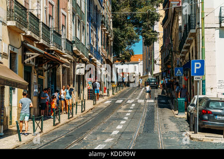 Lisbonne, Portugal - 11 août 2017 : le centre-ville de la ville de Lisbonne au Portugal Banque D'Images