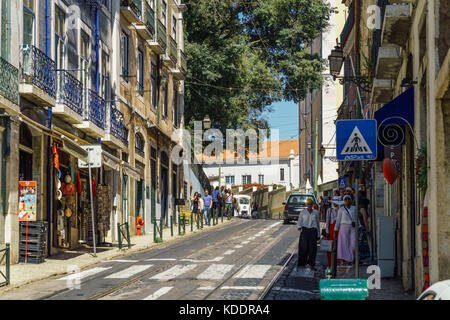 Lisbonne, Portugal - 11 août 2017 : le centre-ville de la ville de Lisbonne au Portugal Banque D'Images