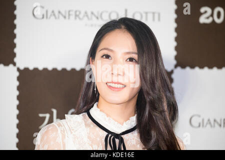 Boa, 12 octobre 2017 : la chanteuse et actrice sud-coréenne Boa assiste à une conférence de presse après une avant-première de son nouveau film, 'Autumn Sonata' à Séoul, en Corée du Sud. Crédit : Lee Jae-won/AFLO/Alamy Live News Banque D'Images