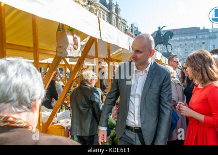 Zagreb, Croatie. 13 oct, 2017. Foire de l'hiver et produits autonomes. crédit : veronika pfeiffer/Alamy live news Banque D'Images