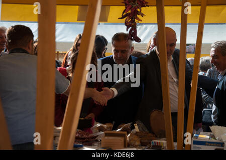 Zagreb, Croatie. 13 oct, 2017. Foire de l'hiver et produits autonomes. crédit : veronika pfeiffer/Alamy live news Banque D'Images