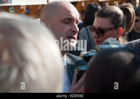 Zagreb, Croatie. 13 oct, 2017. Foire de l'hiver et produits autonomes. crédit : veronika pfeiffer/Alamy live news Banque D'Images
