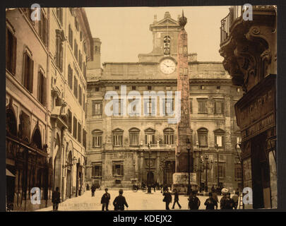 Piazza di Monte Citorio, Rome, Italie RCAC2001700966 Banque D'Images