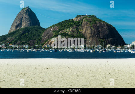 La crique de la plage de Botafogo, Rio de Janeiro, Brésil Banque D'Images