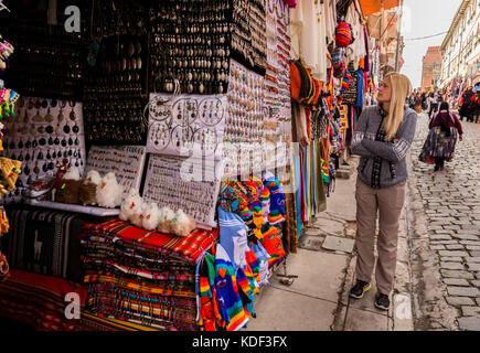 Marché des sorcières, La Paz, Bolivie Banque D'Images