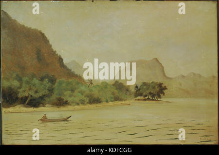 Louis Michel Eilshemius Twilight in Samoa Google Art Project Banque D'Images