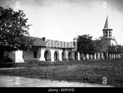 La mission de San Juan Bautista prises entre 1880 et 1910 Banque D'Images