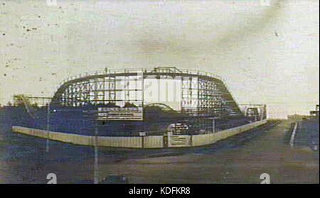 Construction de Luna Park en 1912, mettant en valeur le développement de l'un des parcs d'attractions les plus emblématiques de l'Amérique du début du XXe siècle. Banque D'Images