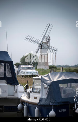 Thurne Mill Thurne Great Yarmouth Norfolk Angleterre Banque D'Images