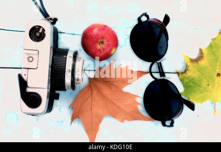 Lunettes de soleil rétro polarisé ronde, image d'un Banque D'Images