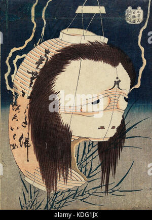 Katsushika Hokusai La Lanterne Ghost, IWA Google Art Project Banque D'Images