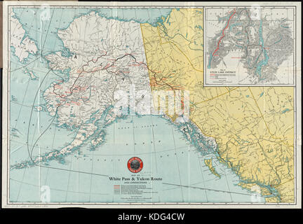 Plan de White Pass and Yukon Route et connexions (14005737772) Banque D'Images