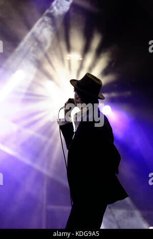 BENICASSIM, ESPAGNE - 15 JUL : Pete Doherty (musicien) se produit en concert au Festival le 15 juillet 2017 à Benicassim, Espagne. Banque D'Images