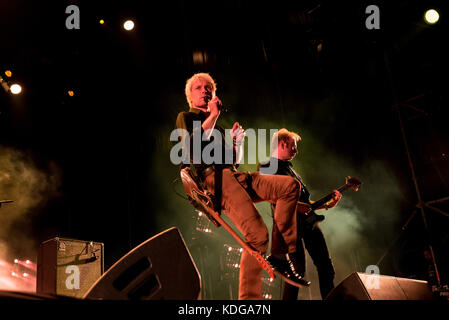 MADRID - SEPT 9 : Franz Ferdinand (band) produisent en concert à Dcode Music Festival le 9 septembre 2017 à Madrid, Espagne. Banque D'Images