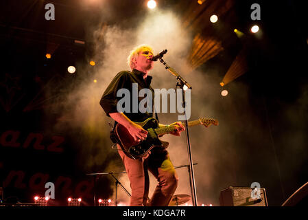 MADRID - SEPT 9 : Franz Ferdinand (band) produisent en concert à Dcode Music Festival le 9 septembre 2017 à Madrid, Espagne. Banque D'Images