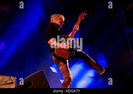 MADRID - SEPT 9 : Franz Ferdinand (band) produisent en concert à Dcode Music Festival le 9 septembre 2017 à Madrid, Espagne. Banque D'Images