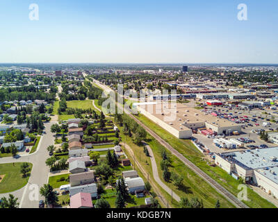 Quartier résidentiel de grande prairie en Alberta, Canada Banque D'Images