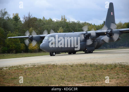 Polish Air Force C-130 Hercules Banque D'Images