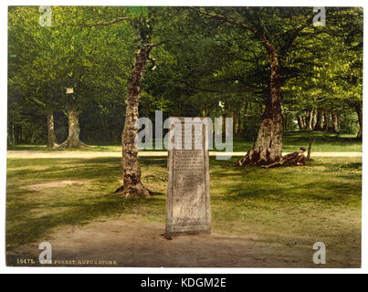 Rufus Stone, New Forest, Winchester, Angleterre RCAC2002708271 Banque D'Images