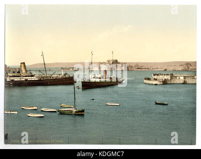 Jersey, l'arrivée des bateaux, St Helier, Channel Islands RCAC2002696498 Banque D'Images