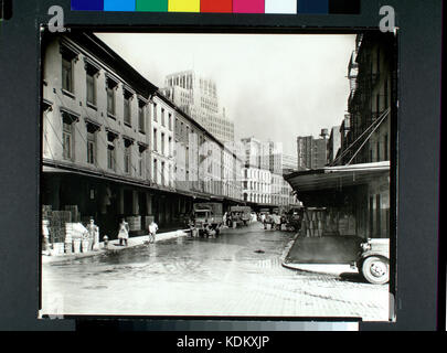 Reade Street, entre l'Ouest et les rues de Washington, Manhattan (NYPL b13668355 482840) Banque D'Images