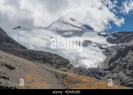 Glacier de karola pass, Shannan, Tibet, Chine Banque D'Images