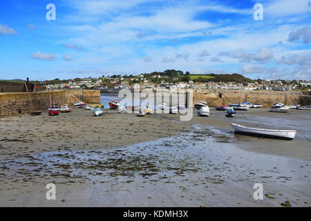 Harbour, St. Michael's Mount, Cornwall, Royaume-Uni - John Gollop Banque D'Images