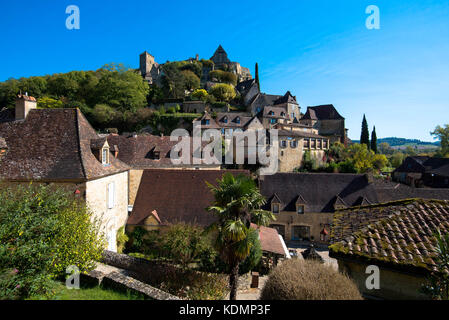 Le pittoresque village de Beynac et chassenac dans la région de la dordogne en france Banque D'Images