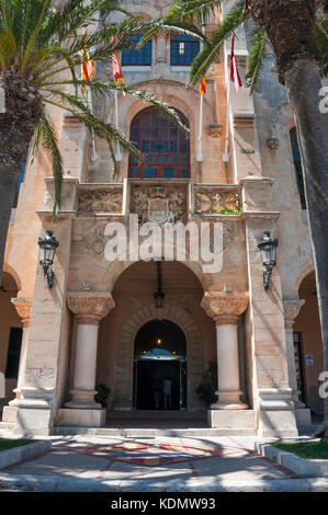 Siège de la police, Ciutadella de Menorca, Îles Baléares, Espagne Banque D'Images