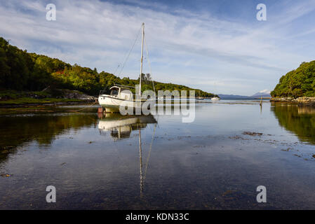 Samalaman Bay près de Glen Uig à Moidart Ecosse Banque D'Images