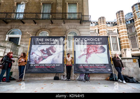 Mouvement pour la vie abandonner67 manifestation anti-avortement à Londres. Banque D'Images