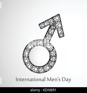Illustration de la journée internationale des hommes Illustration de Vecteur