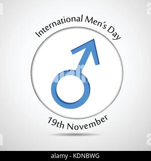Illustration de la journée internationale des hommes Illustration de Vecteur