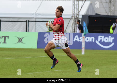 Colombo, Sri Lanka. 14Th oct, 2017. L'Asie 2017 de rugby à 7 à race course ground le 14 octobre 2017 à Colombo, Sri Lanka. musthaq thasleem : crédit/pacific press/Alamy live news Banque D'Images