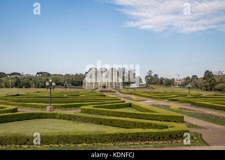 Serre de jardin botanique de Curitiba - Curitiba, Parana, Brésil Banque D'Images