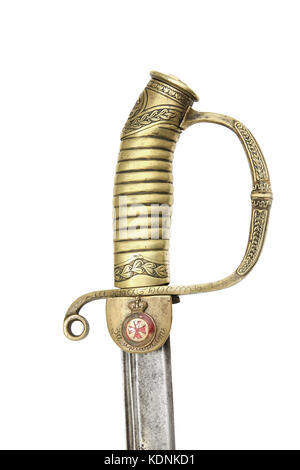 Sabre officier russe dragoon (modèle de 1881). l'épée d'or de la bravoure était un empire russe prix pour bravoure. il a été mis en place avec deux notes en 27 Banque D'Images