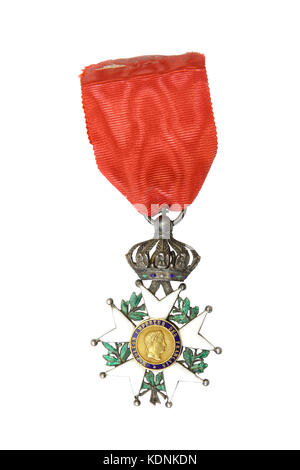 Ordre d'honneur pendant la période du second Empire (1852-70 гг., argent, or, émail). La plus haute distinction de France. Il a été créé par Napoléon Bonap Banque D'Images