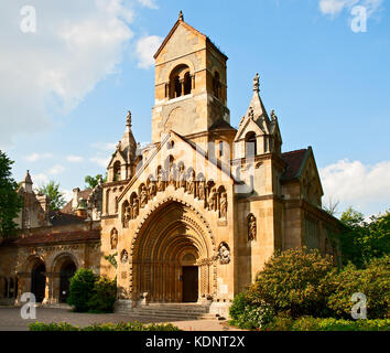 Chapelle du château de Jak, Budapest vajdahunyad Banque D'Images