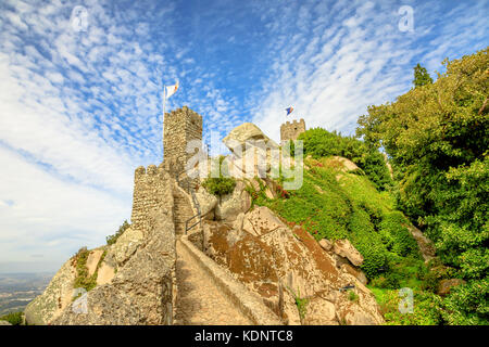 Forteresse maure sintra Banque D'Images