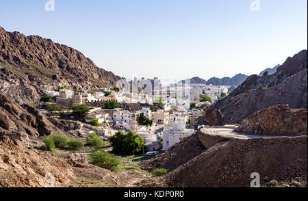 Vieille ville historique de Muscat - Oman Banque D'Images