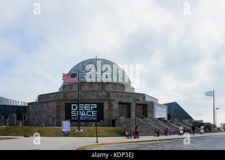 Chicago, 1 février : de nombreux enfants visitant l'Adler Planetarium le Feb 1, 2012 à Chicago, Illinois, UNITED STATES Banque D'Images