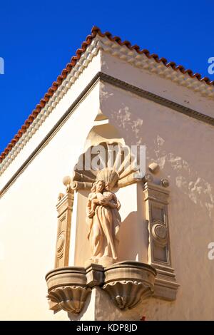 Détail architectural en Pueblo Canario, Parque Doramas, Las Palmas de Gran Canaria, Gran Canaria, Îles Canaries, Espagne, l'océan Atlantique, l'Europe Banque D'Images