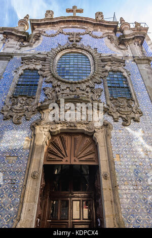 Façade d'azulejo Eglise du troisième ordre (Igreja do Terco) dans la ville de Porto sur la péninsule ibérique, deuxième plus grande ville du Portugal Banque D'Images