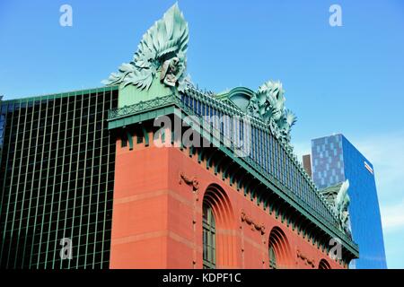 La Harold Washington Library Center dans le centre-ville de Chicago. Chicago, Illinois, USA. Banque D'Images