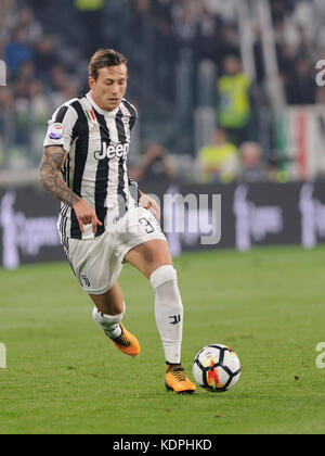 Turin, Italie. 14 octobre, 2017 14 octobre, 2017. à Turin - allianz stadium match de football Juventus f.c. vs s.s. lazio en photo : Federico bernardeschi crédit : Cronos/Alamy live news Banque D'Images